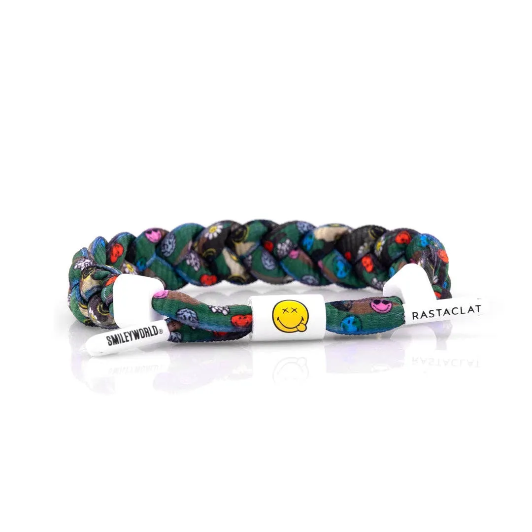 SmileyWorld Printed Braided Bracelet: SmileyWorld Camo