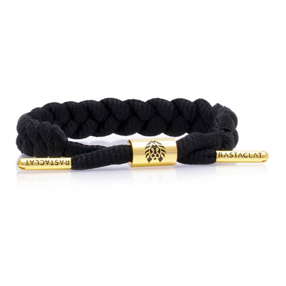 Solid Braided Bracelet: Onyx II / Medium/Large Black