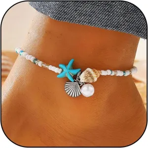 Starfish Dress Ankle Bracelets for Women Sea Shell Jewelry Starfish Charm Anklets for Women Trendy 2025