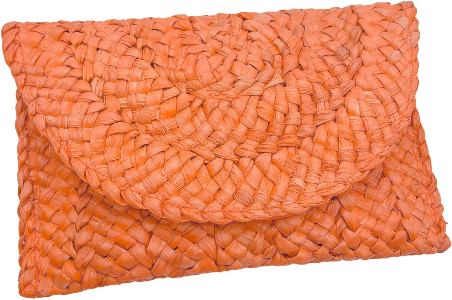 Straw Clutch Purses for Women Woven Straw Beach Handbag Envelope Rattan Clutch for Summer