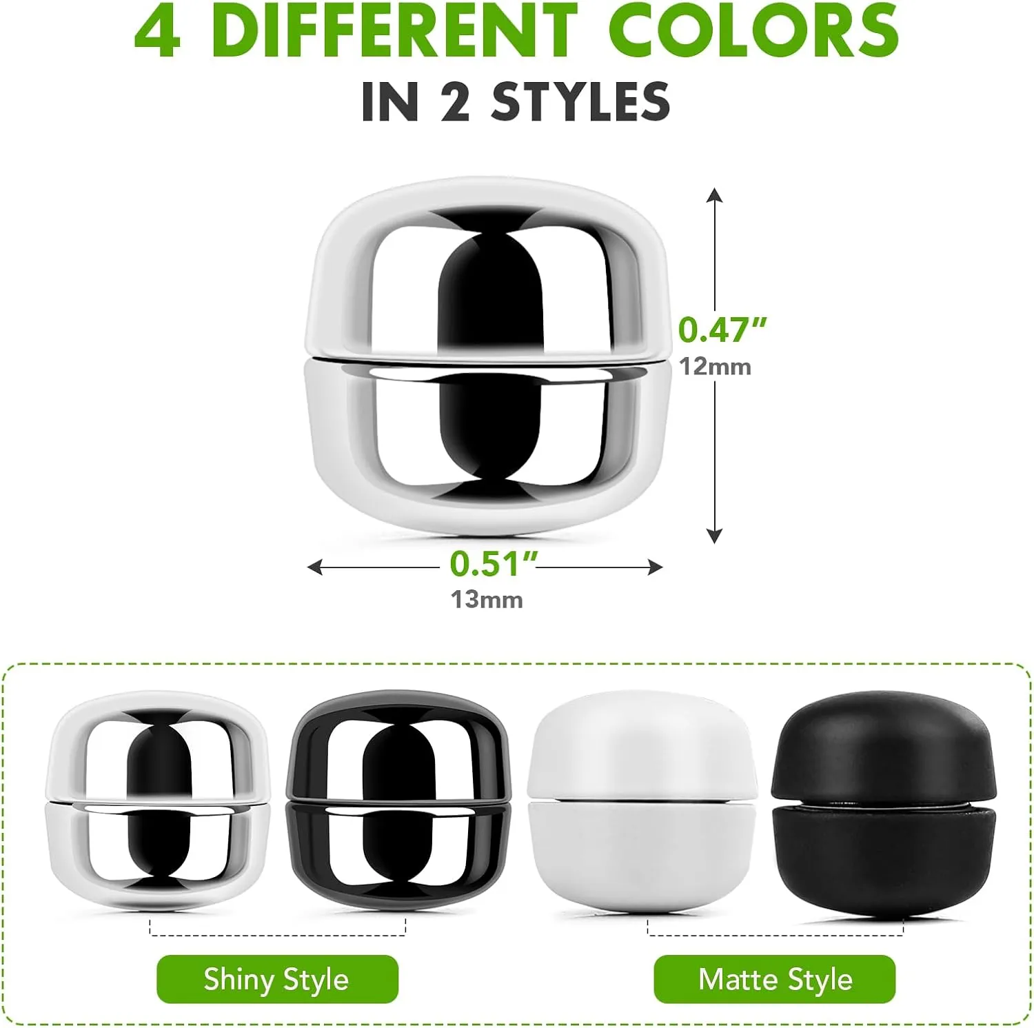 Strong Magnetic Hijab Pins, 4 Pack Powerful Hijab Magnets Multi-Purpose Pinless Hijab Magnetic Pins, Colorful Magnet Pin Scarf Magnetic Pin No-Snag Button Brooch Clasp for Clothing Dress Scarves