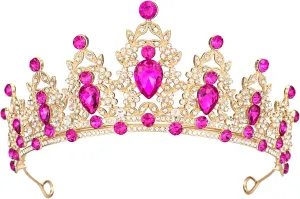 tiaras and crowns for women queen crowns for Women and Girls Crystal Princess Tiaras Rhinestone Tiaras For Wedding Bridal Birthday Prom Pageant Party