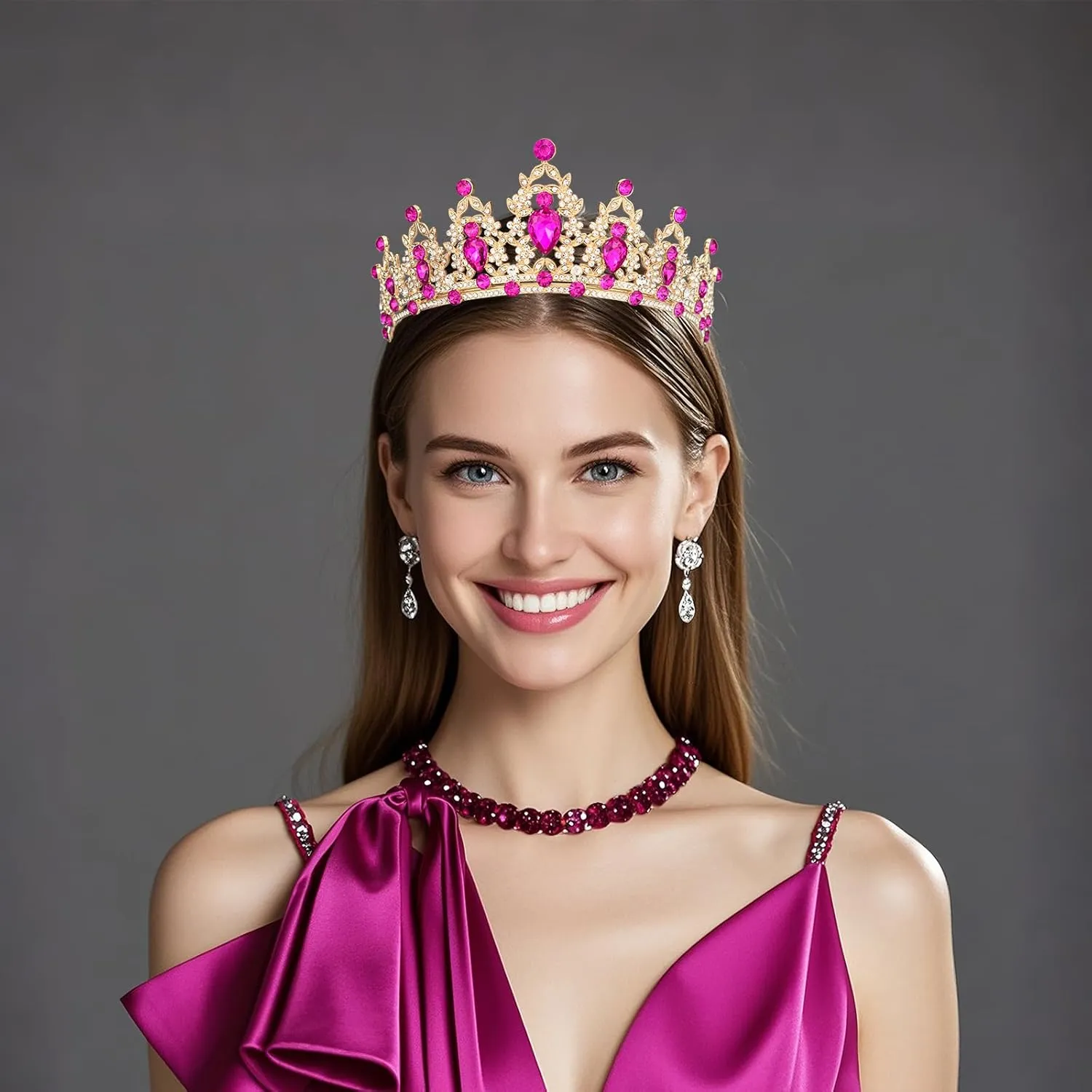 tiaras and crowns for women queen crowns for Women and Girls Crystal Princess Tiaras Rhinestone Tiaras For Wedding Bridal Birthday Prom Pageant Party