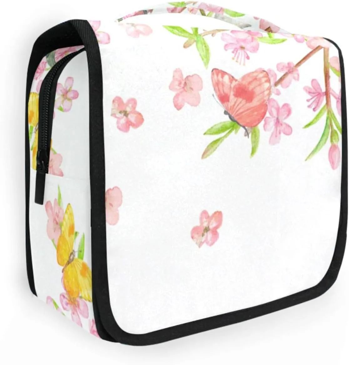 Travel Toiletry Bag Cosmetic Bag Watercolor Bird Painting Portable Hanging Cosmetic Case Traveling With Leakproof Compartment Makeup Toiletries Cosmetic Organizer for Women Men