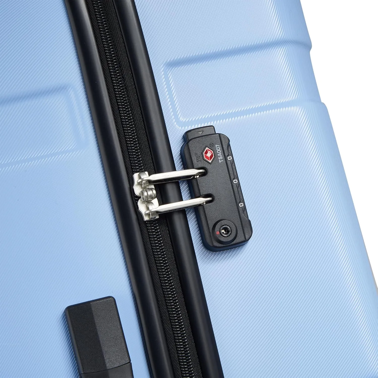 United Colors of Benetton Now Hardside Luggage with Spinner Wheels, Light Blue, Checked-Large 27 Inch