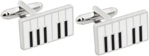 VALICLUD Piano Modeling Cufflinks Elegant Shirt Sleeve Embellishment 1 Pair for Gentlemen