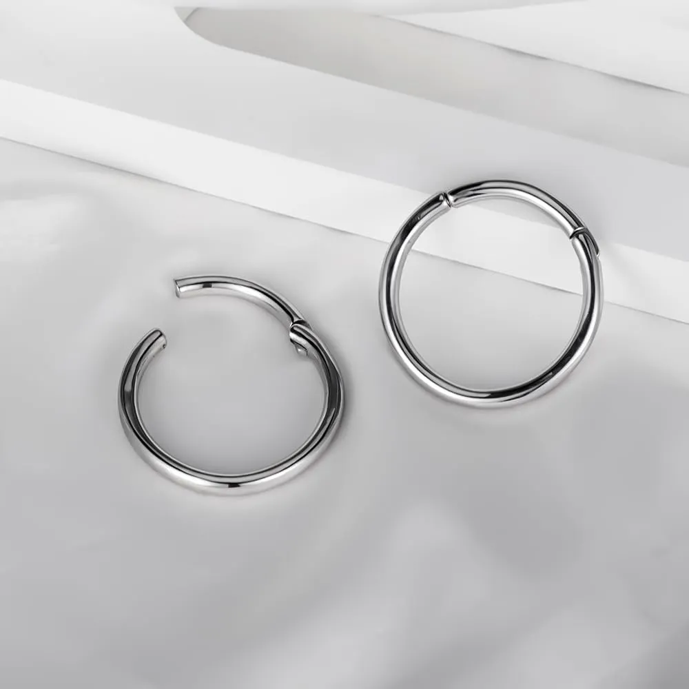 Vankula 2pcs Simple Style Hypoallergenic 316 Stainless Steel Ear Hangers Weight Ear Gauges Piercing Plug Pair Selling 2g 0g Body Jewelry