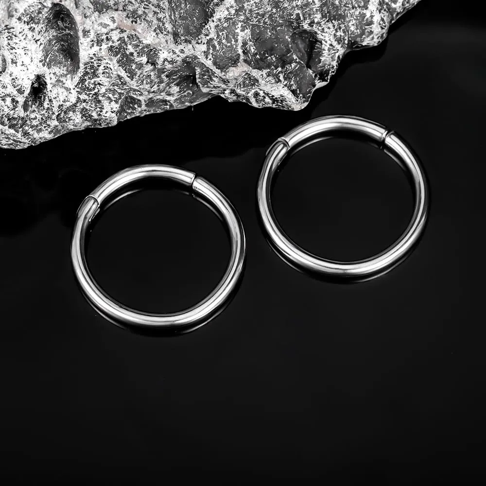 Vankula 2pcs Simple Style Hypoallergenic 316 Stainless Steel Ear Hangers Weight Ear Gauges Piercing Plug Pair Selling 2g 0g Body Jewelry