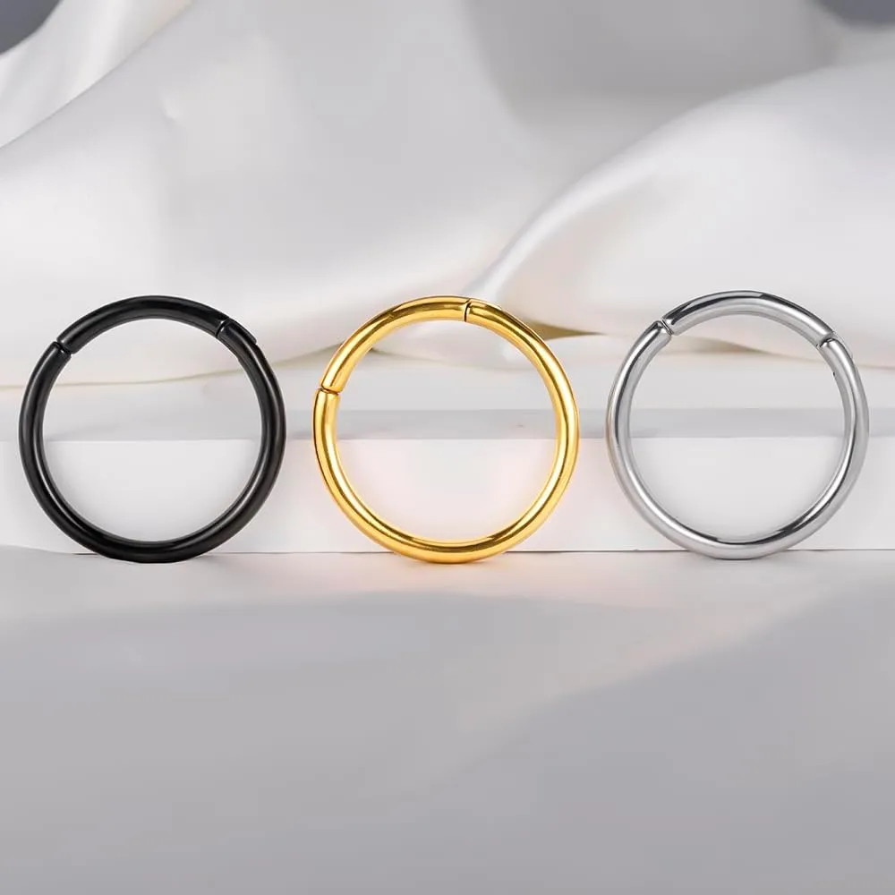 Vankula 2pcs Simple Style Hypoallergenic 316 Stainless Steel Ear Hangers Weight Ear Gauges Piercing Plug Pair Selling 2g 0g Body Jewelry