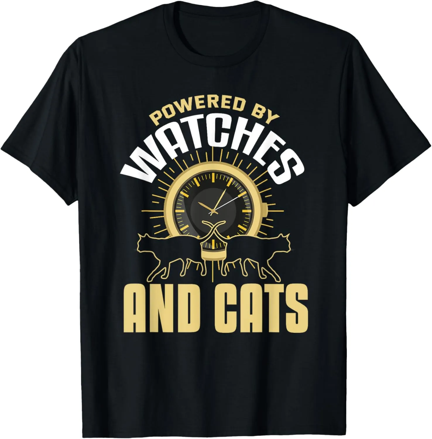 Watch Shirt Funny Cat Lover Timepiece Watch Collector T-Shirt