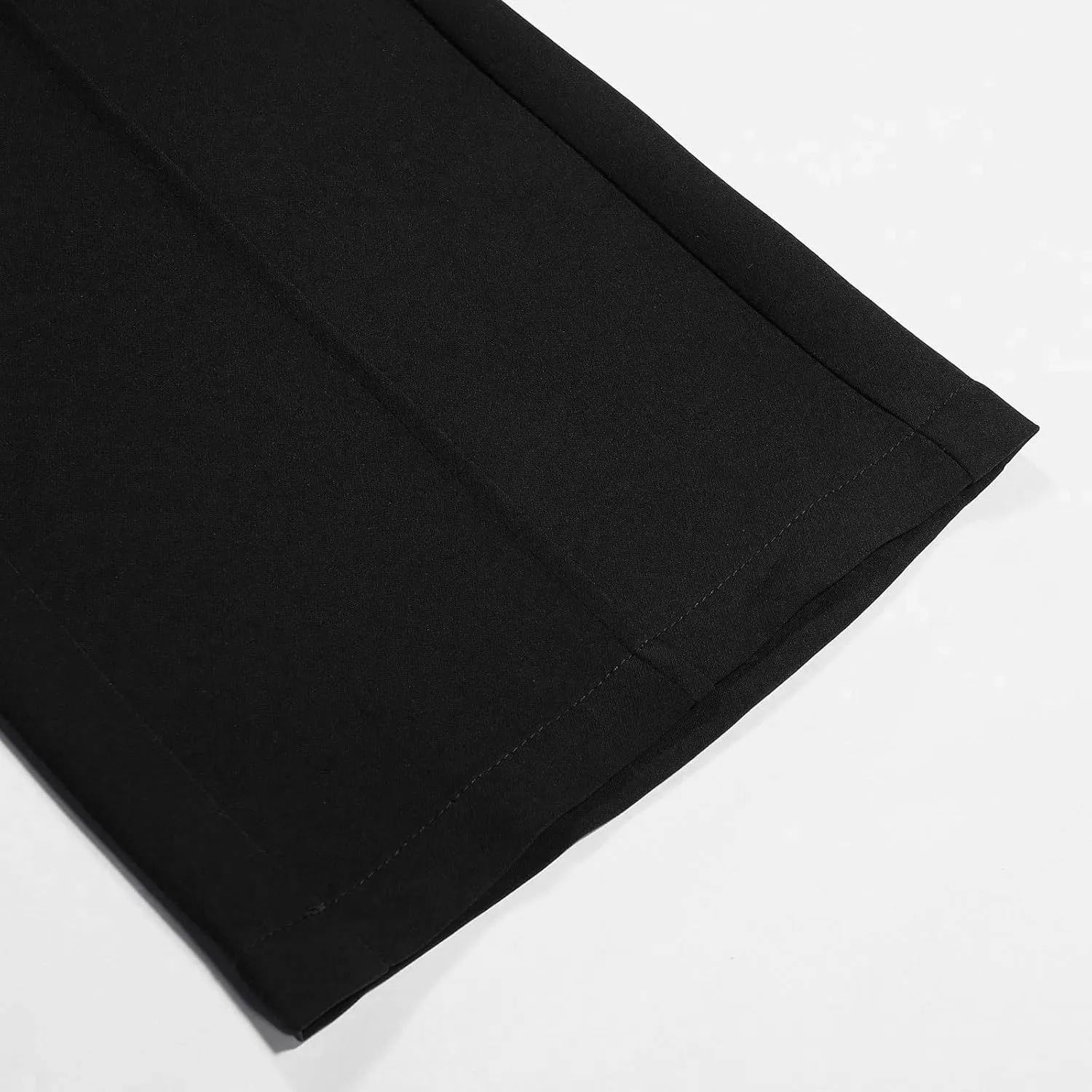 Wide Leg Dress Pants Women's High Waisted Dressy Trousers Bottom Loose Fit Elastic Waist Business Casual Pants Office