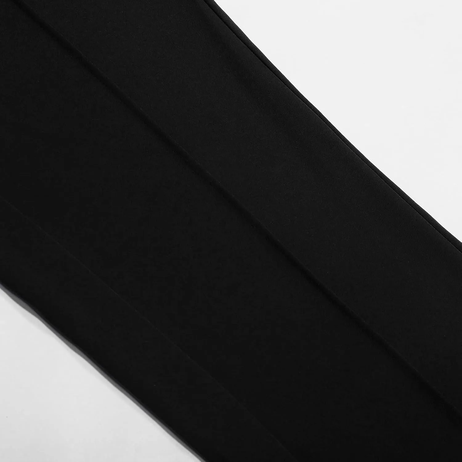 Wide Leg Dress Pants Women's High Waisted Dressy Trousers Bottom Loose Fit Elastic Waist Business Casual Pants Office