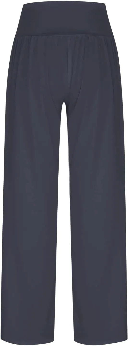 Wide Leg Yoga Pants for Women Casual Cozy Trousers High Waist Stretch Sweatpant Sport Athletic Lounge Pant with Pocket