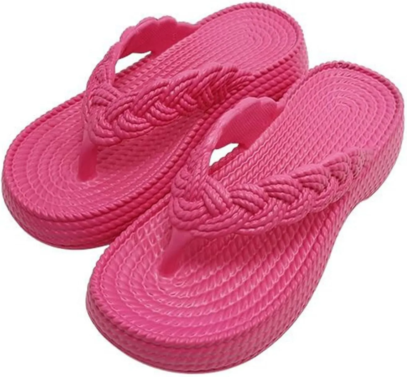 Women Orthopedic Solid Rattan Sandals Clip Toe Arch Support Slipper Platform Anti-Slip Flip Flop Summer Thong Sandal