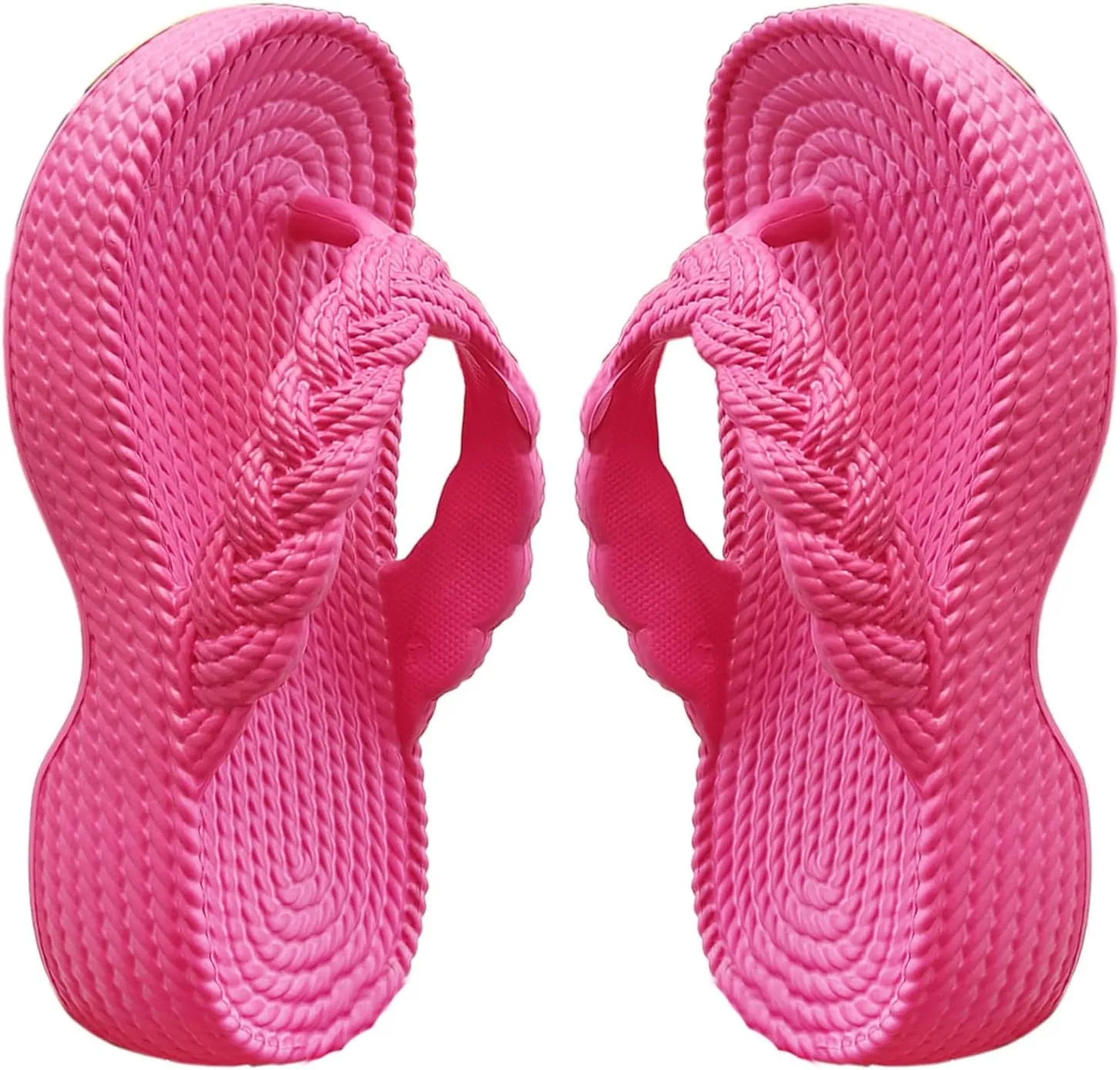 Women Orthopedic Solid Rattan Sandals Clip Toe Arch Support Slipper Platform Anti-Slip Flip Flop Summer Thong Sandal