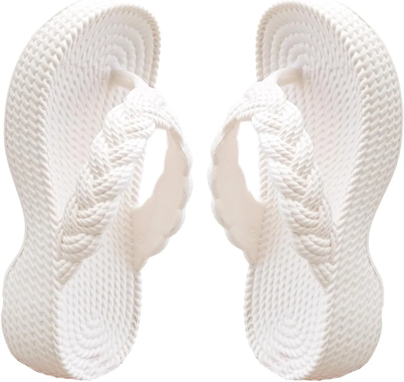 Women Orthopedic Solid Rattan Sandals Clip Toe Arch Support Slipper Platform Anti-Slip Flip Flop Summer Thong Sandal