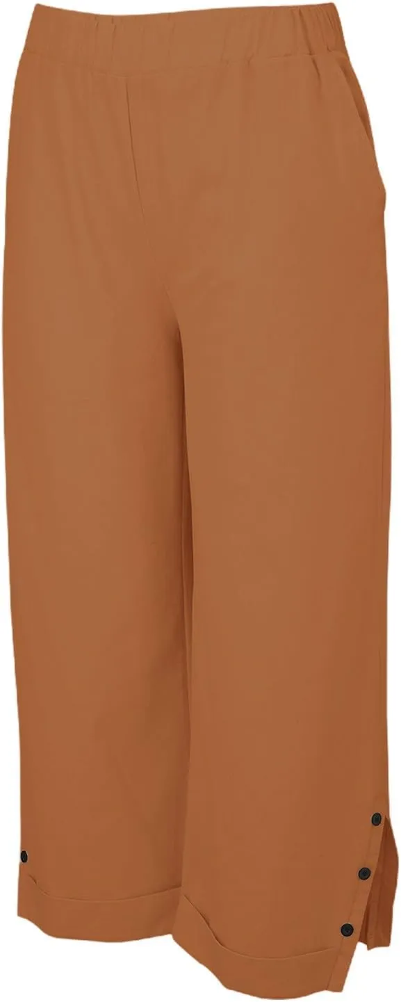 Women Summer High Waisted Cotton Linen Pants Wide Palazzo Pant Wide Leg Pant for Women High Waist