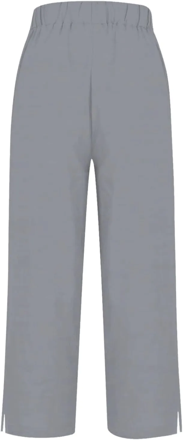 Women Summer High Waisted Cotton Linen Pants Wide Palazzo Pant Wide Leg Pant for Women High Waist