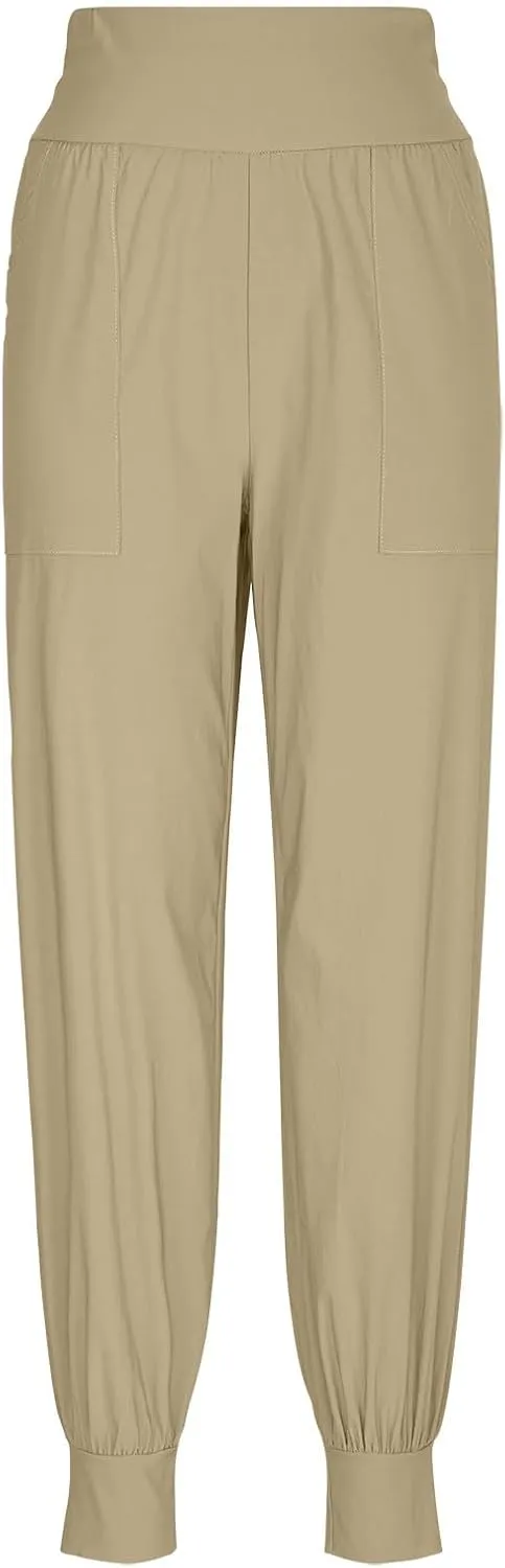 Women Tapered Joggers Pants with Pocket Casual Yoga High Waist Sweatpants Drawstring Ankle Pant Jogger Sweat Trousers