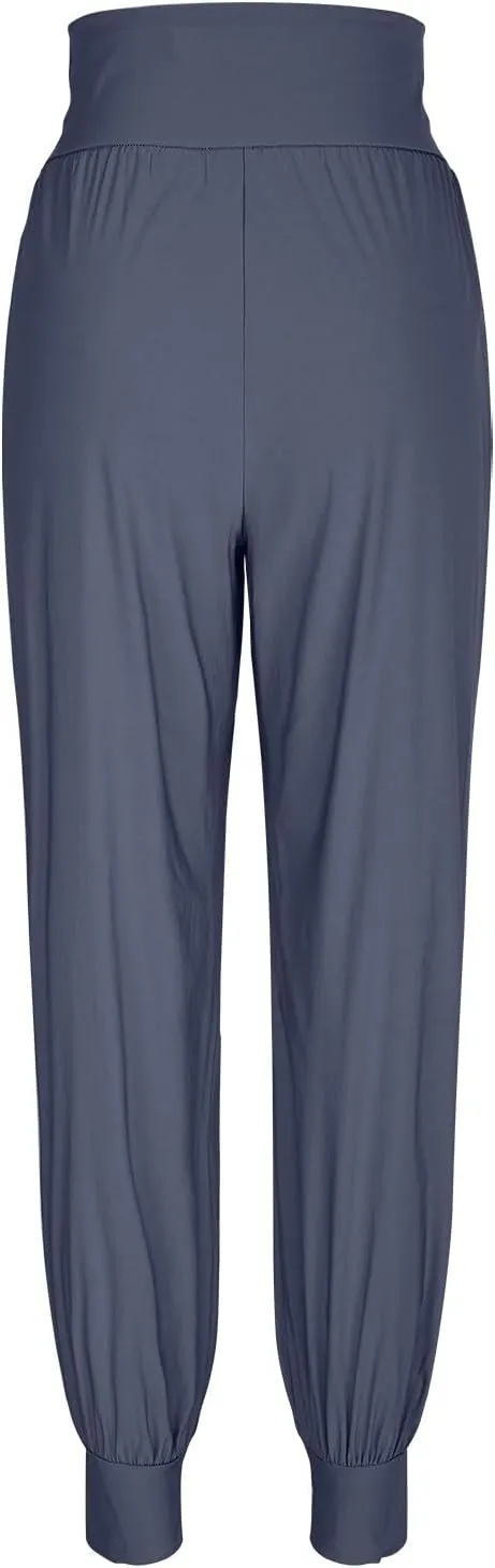 Women Tapered Joggers Pants with Pocket Casual Yoga High Waist Sweatpants Drawstring Ankle Pant Jogger Sweat Trousers
