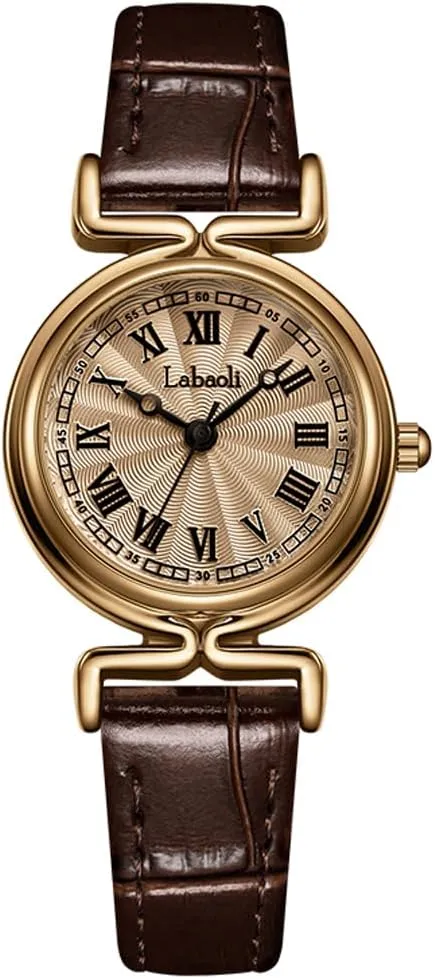 Women Watches for Ladies Female Square Small Slim Light Black Leather Band Waterproof Fashion Casual Simple Young Girls Gifts Gold Wrist Watch