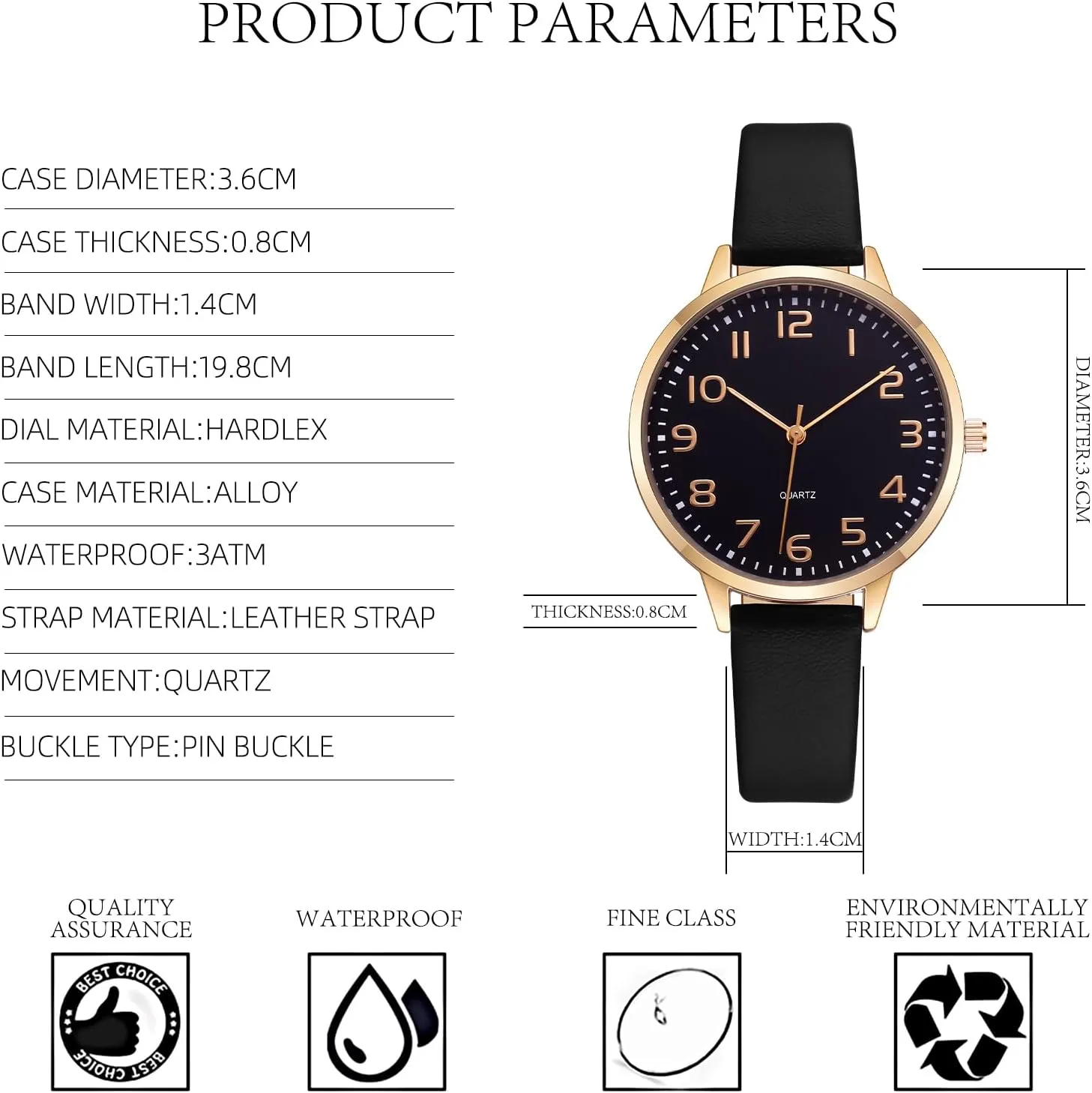 Women Watches Leather Mesh Strap Round Case Analog Fashion Ladies Wrist Watches