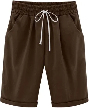 Women Wide Leg Linen Pants Summer Dressy High Waist Palazzo Pant Soft Pleated Front Trousers with Pocket