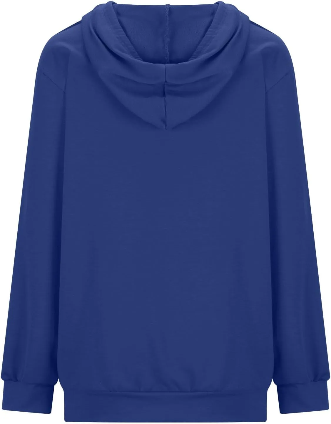 Women Zip Up Hoodies Long Sleeve Hooded Pullover Drawstraing Loose Trendy Sweatshirts with Pocket