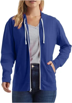 Women Zip Up Hoodies Long Sleeve Hooded Pullover Drawstraing Loose Trendy Sweatshirts with Pocket