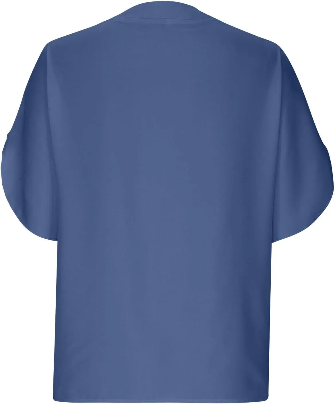 Womens 2024 Summer V Neck Ruffle Short Sleeve Blouses Plain Loose Fit Shirts Daily Going Out Date Cute Trendy Tops