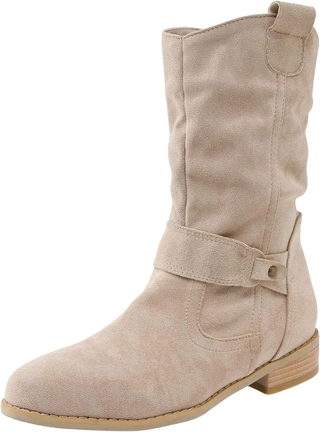 Womens Boots Knee High Boots Women Platform Boots Fall Boots for Women 2024 Women's Slip On Slouch Short Ankle Boot