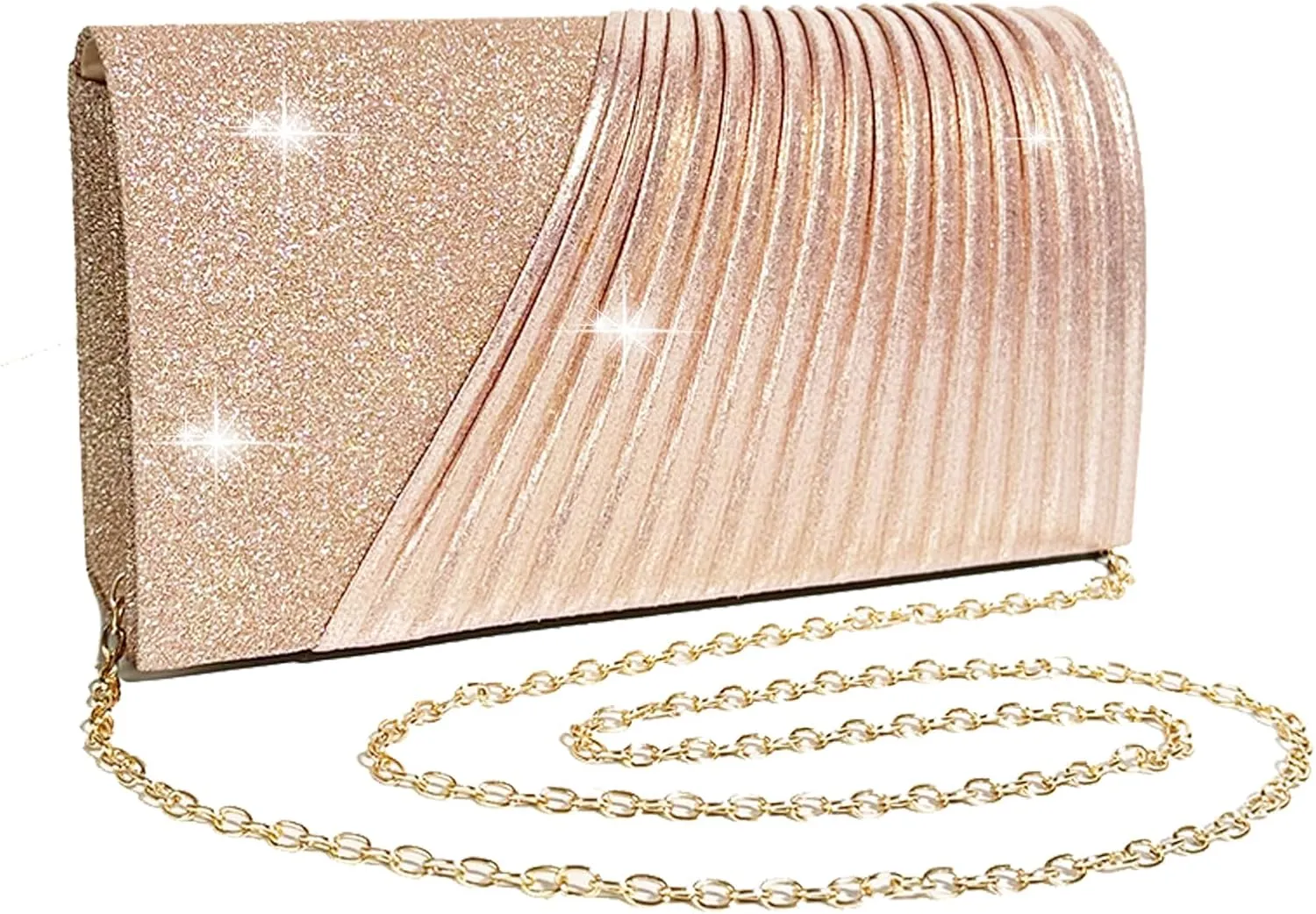 Womens Evening Bag Sparkly Clutch Purses for Women Wedding Party Purses Glitter Cocktail Prom Handbags