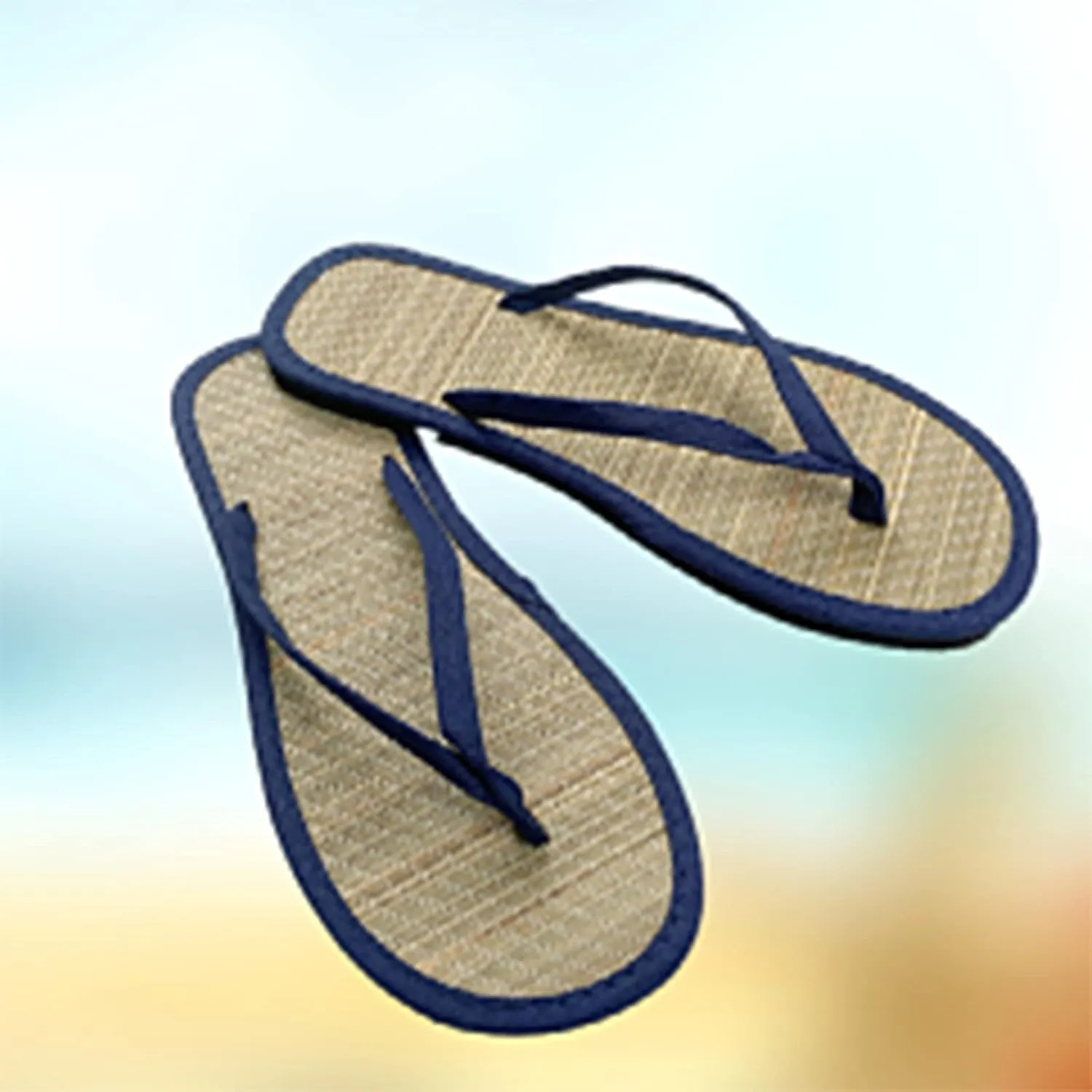Womens' Flip-Flops Rattan Grass Home Fashion Non Slip Lightweight Indoor Summer Beach Sandals Woven Straw Slippers