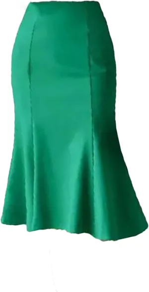 Women's Four Seasons Versatile Flare Swing Skirt Shows High Waisted Half Body Skirt