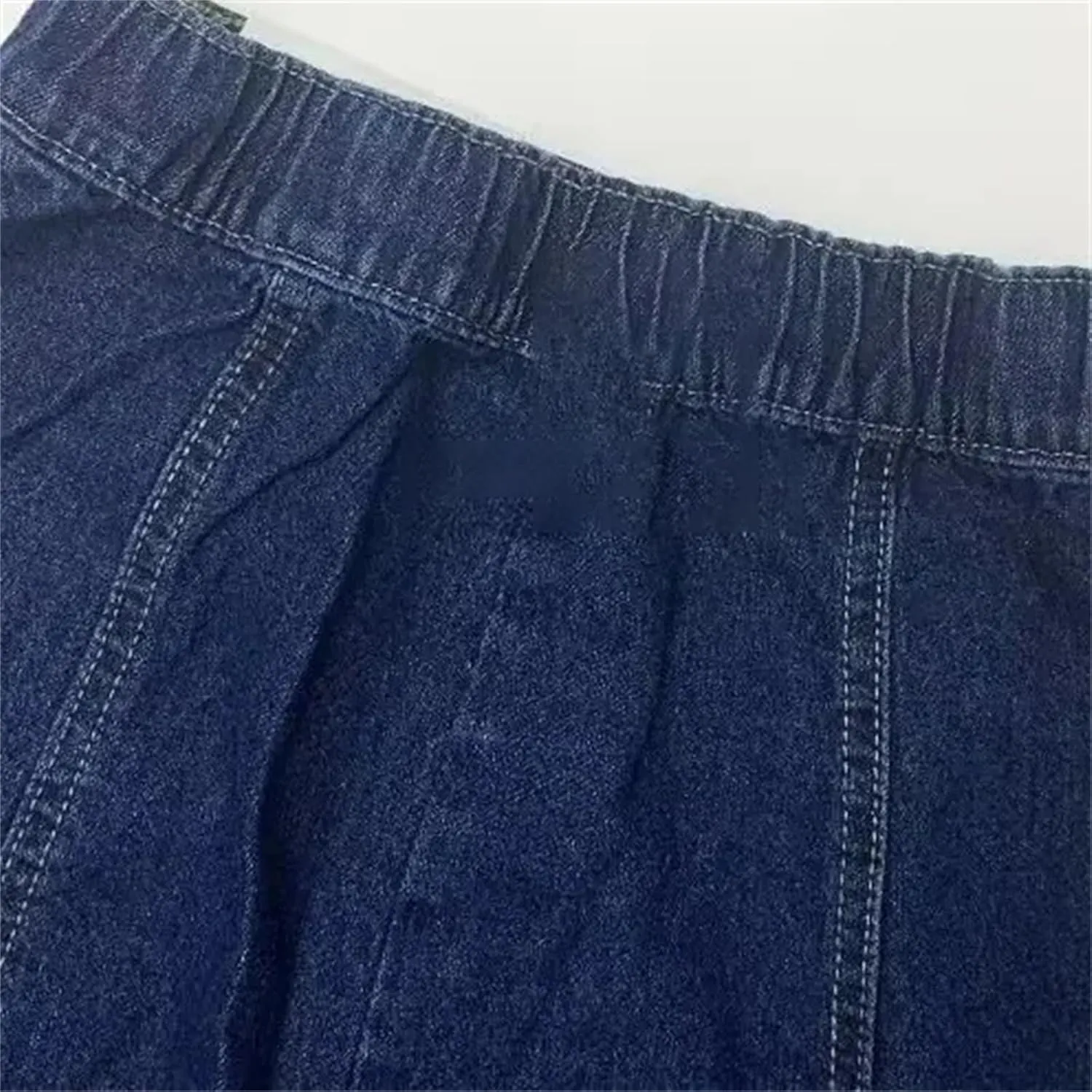 Women's High-Waisted A-Line Denim Skirt  Casual Versatile Medium-Length Summer Dress with Stretch High Waist