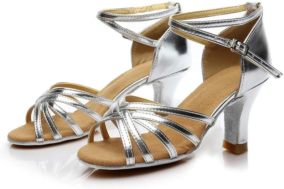 Women's Practice Ballroom Dancing Shoes Indoor Performance Latin Dance Sandals Ballroom Salsa Practice Dancing Shoes