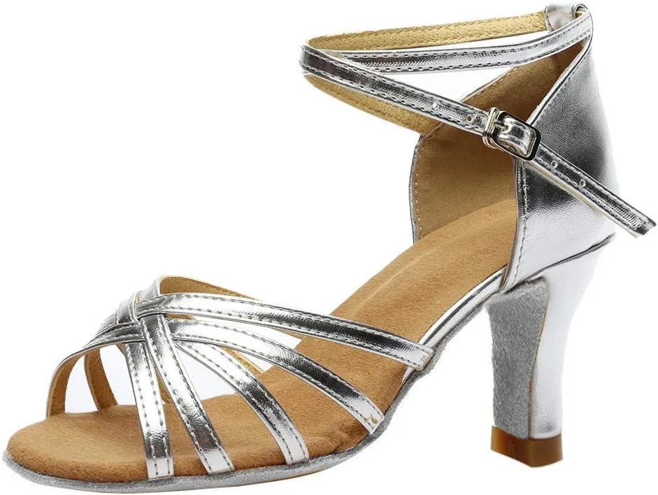 Women's Practice Ballroom Dancing Shoes Indoor Performance Latin Dance Sandals Ballroom Salsa Practice Dancing Shoes