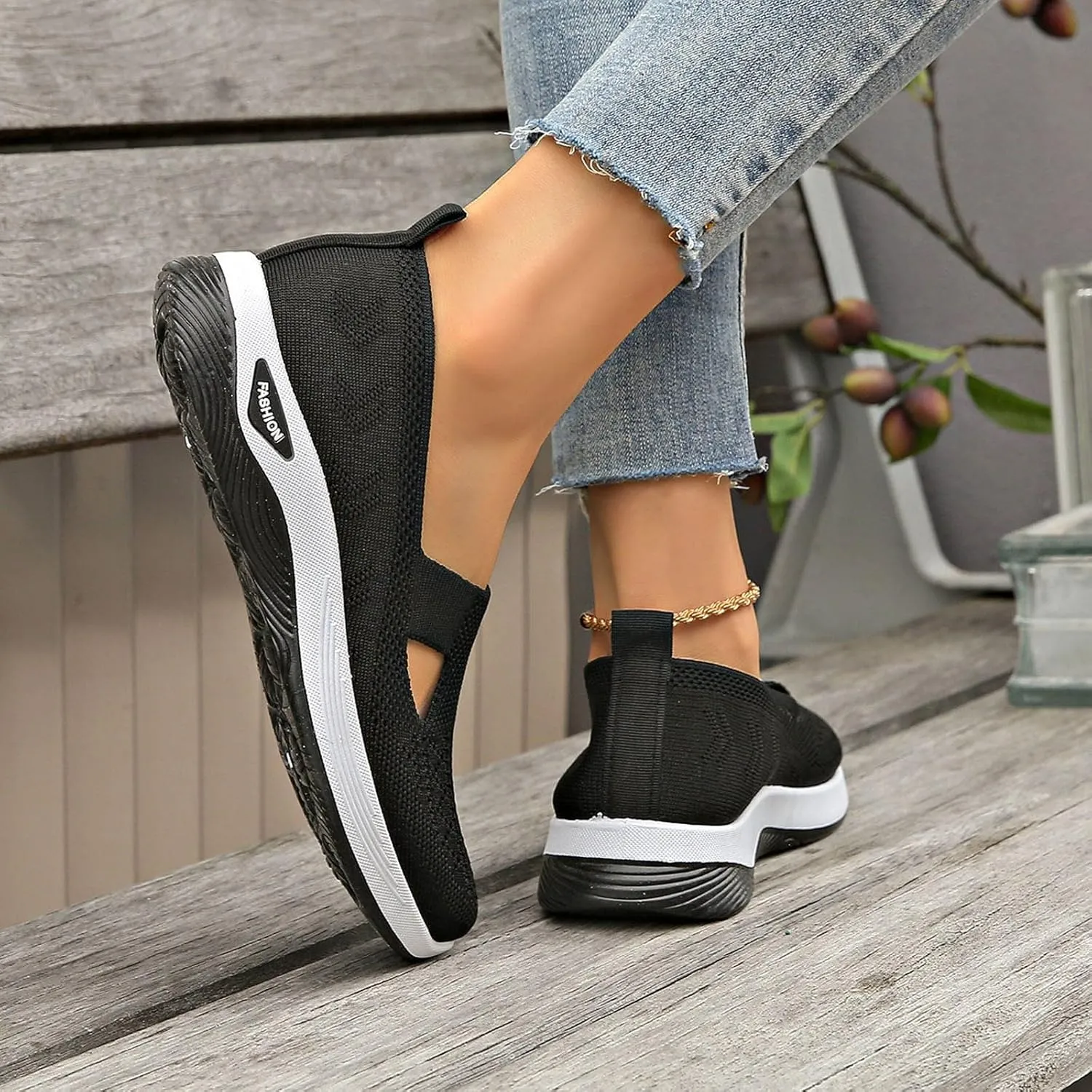 Women's Sandals Orthopedic Arch Support Sandals Memory Foam Sandals Mesh Breathable Soft Sneakers Slip on Walking Shoes