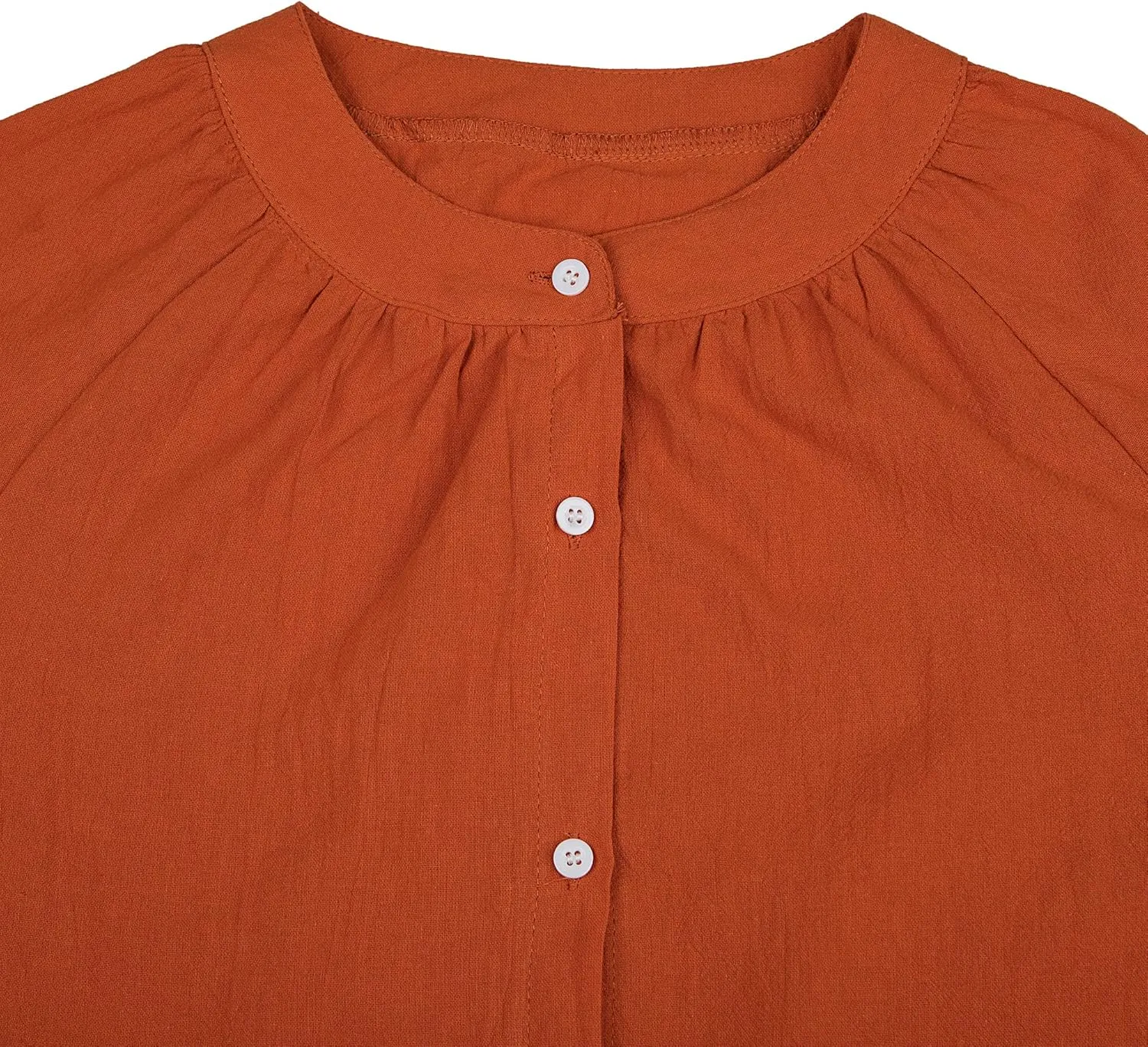 Womens Summer Button Down Rolled-Up Sleeve Loose Casual Side Split Shirt Dresses Swimsuit Cover Ups