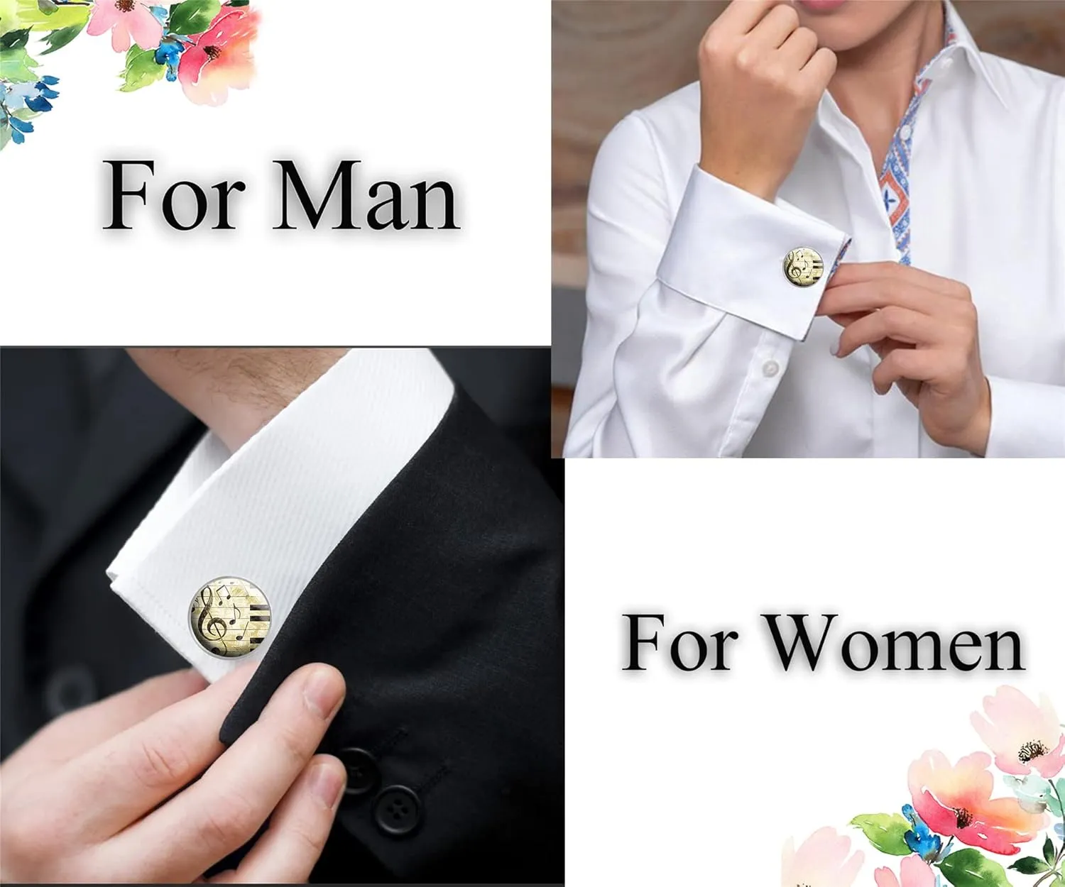 XUTAI Cufflinks for Men Classic Cuff Links for Tuxedo Shirts Business Wedding 2pcs in Gift Box