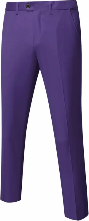 YND Men's Business Suit Pants Slim Fit Flex Flat Front Pant