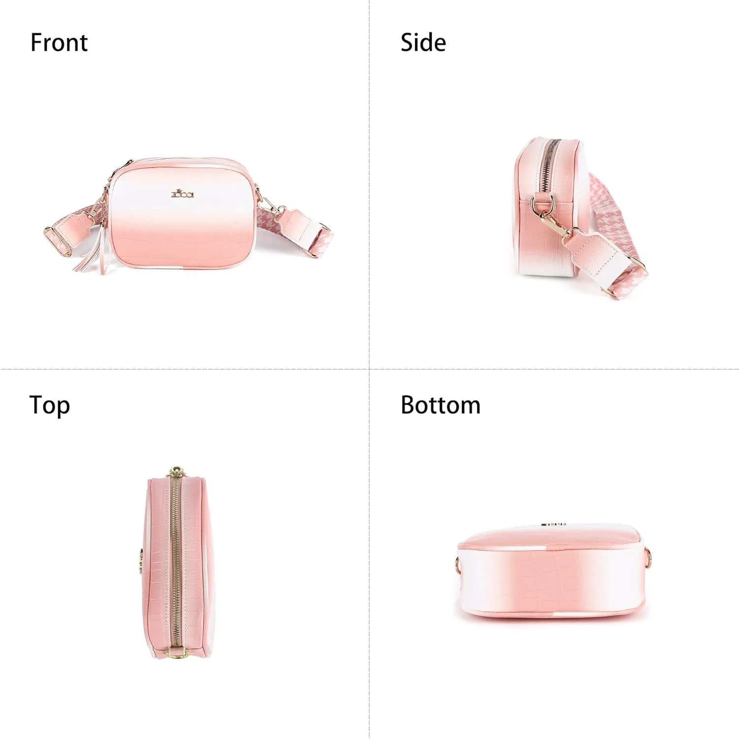 ZOCAI Camera Crossbody Shoulder Bags for Women Small Cluth Vegan Leather Handbag Purses with Adjustable Strap Lightweight